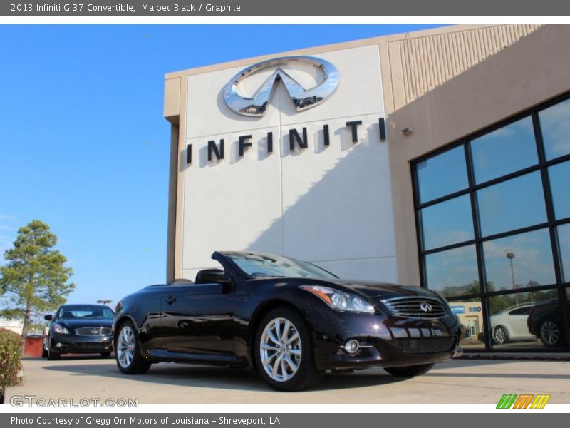 Malbec Black / Graphite 2013 Infiniti G 37 Convertible