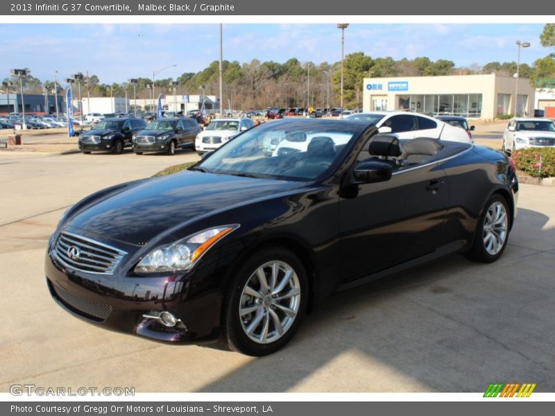 Malbec Black / Graphite 2013 Infiniti G 37 Convertible