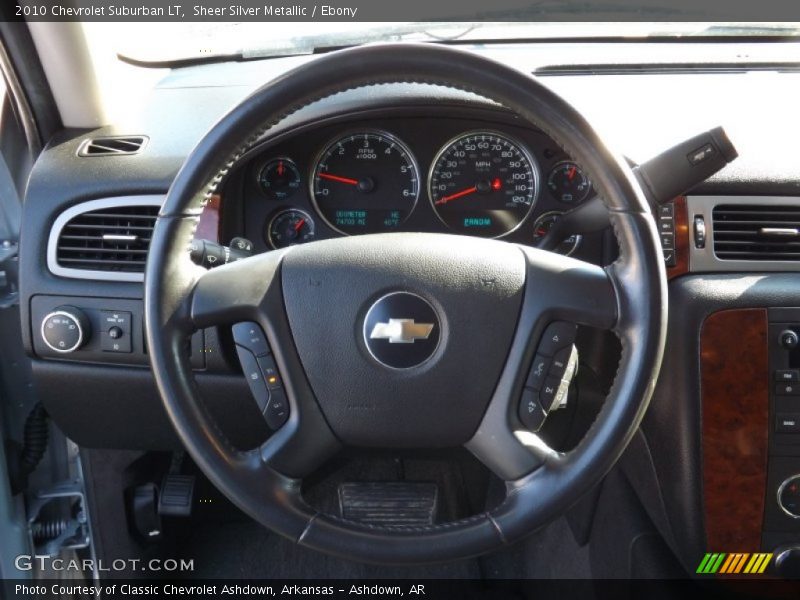 Sheer Silver Metallic / Ebony 2010 Chevrolet Suburban LT