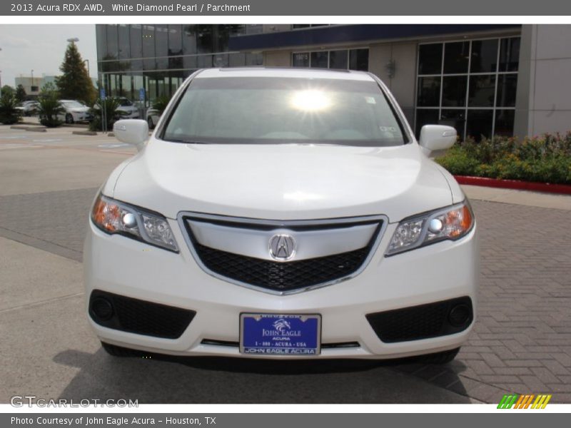 White Diamond Pearl / Parchment 2013 Acura RDX AWD