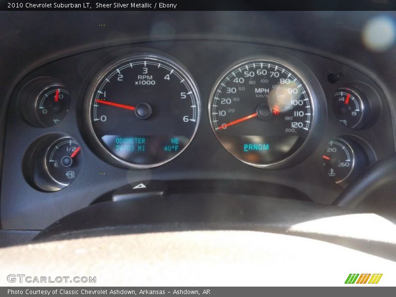 Sheer Silver Metallic / Ebony 2010 Chevrolet Suburban LT