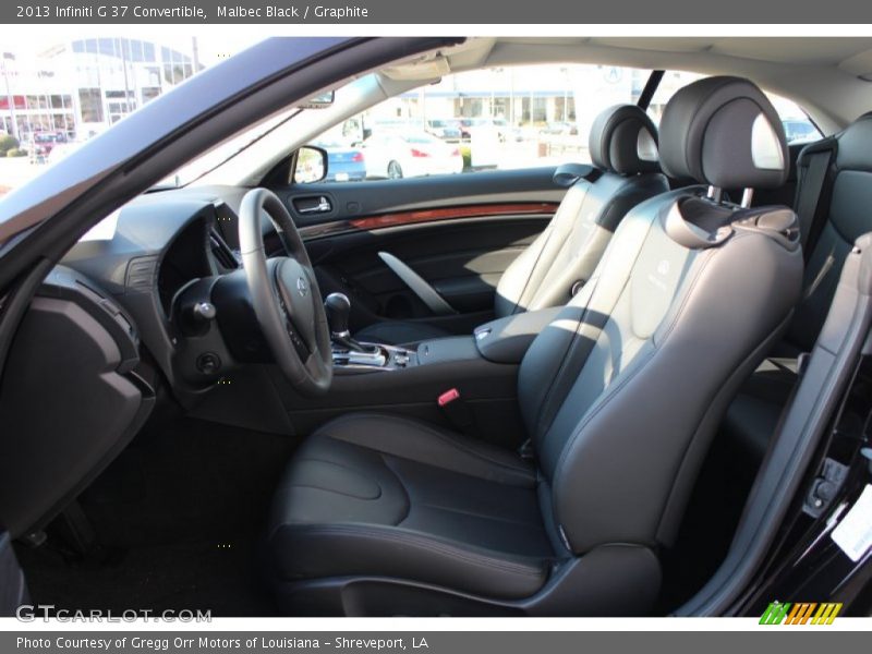 Front Seat of 2013 G 37 Convertible