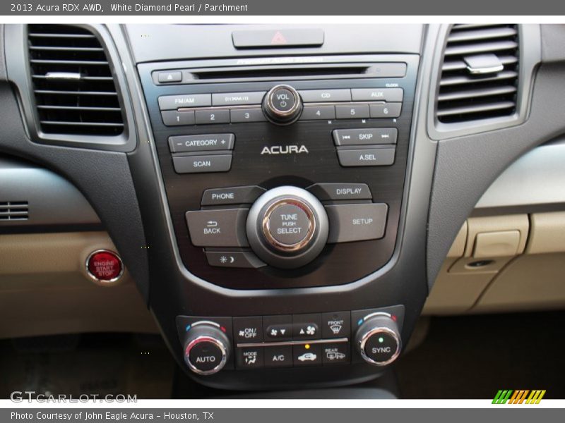 Controls of 2013 RDX AWD