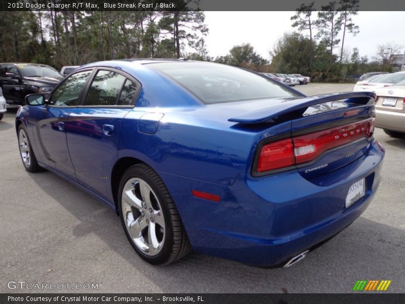 Blue Streak Pearl / Black 2012 Dodge Charger R/T Max
