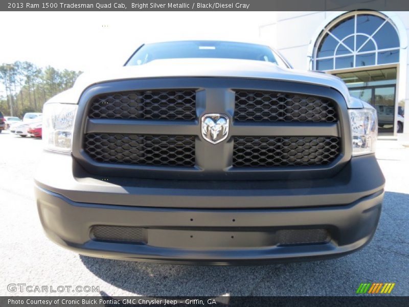 Bright Silver Metallic / Black/Diesel Gray 2013 Ram 1500 Tradesman Quad Cab