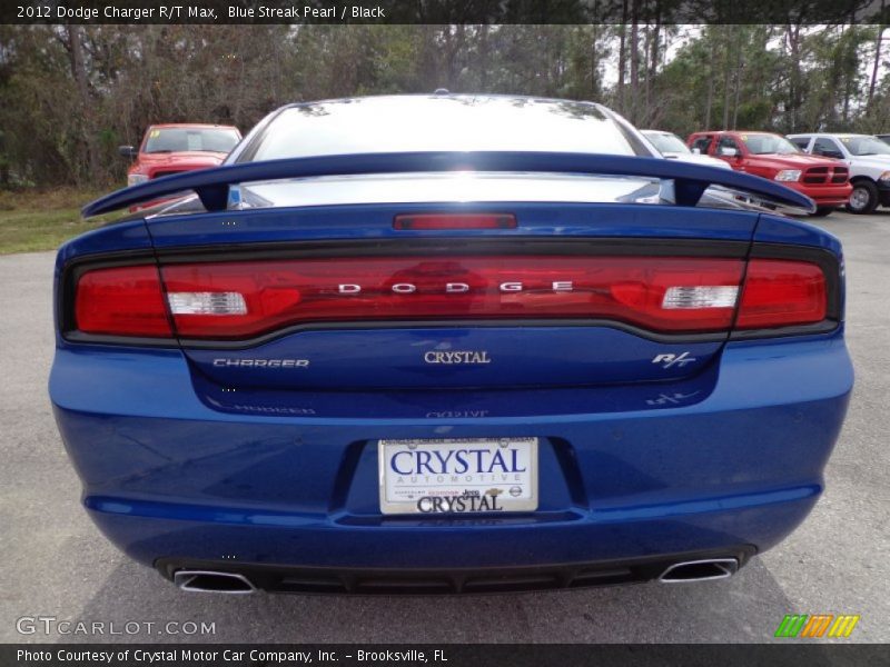 Blue Streak Pearl / Black 2012 Dodge Charger R/T Max