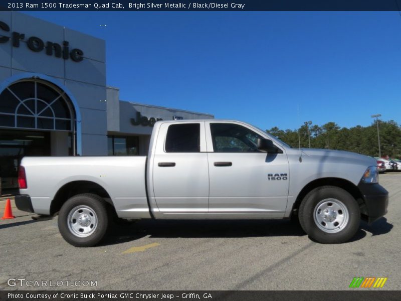 Bright Silver Metallic / Black/Diesel Gray 2013 Ram 1500 Tradesman Quad Cab