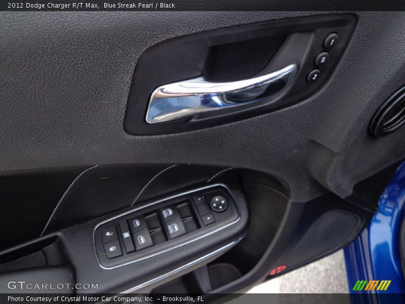 Blue Streak Pearl / Black 2012 Dodge Charger R/T Max
