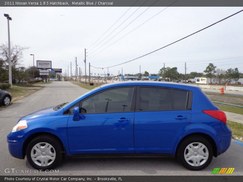 Metallic Blue / Charcoal 2011 Nissan Versa 1.8 S Hatchback
