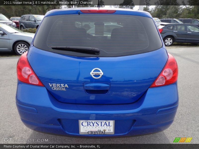 Metallic Blue / Charcoal 2011 Nissan Versa 1.8 S Hatchback