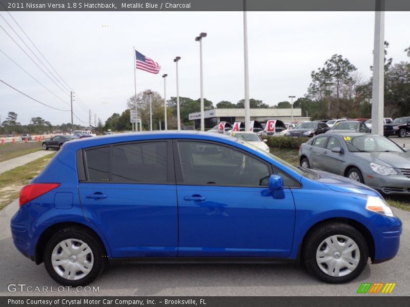 Metallic Blue / Charcoal 2011 Nissan Versa 1.8 S Hatchback