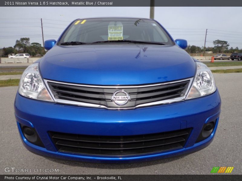 Metallic Blue / Charcoal 2011 Nissan Versa 1.8 S Hatchback