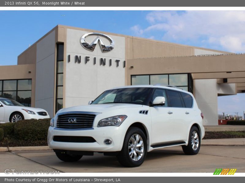 Moonlight White / Wheat 2013 Infiniti QX 56