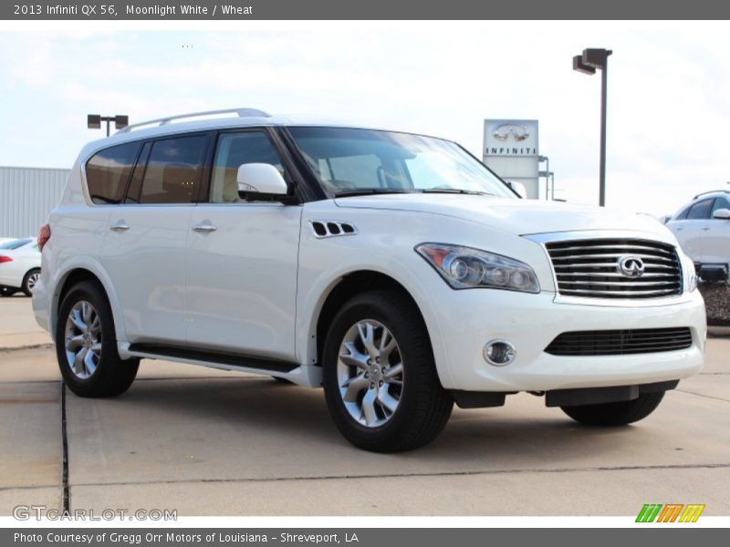 Moonlight White / Wheat 2013 Infiniti QX 56
