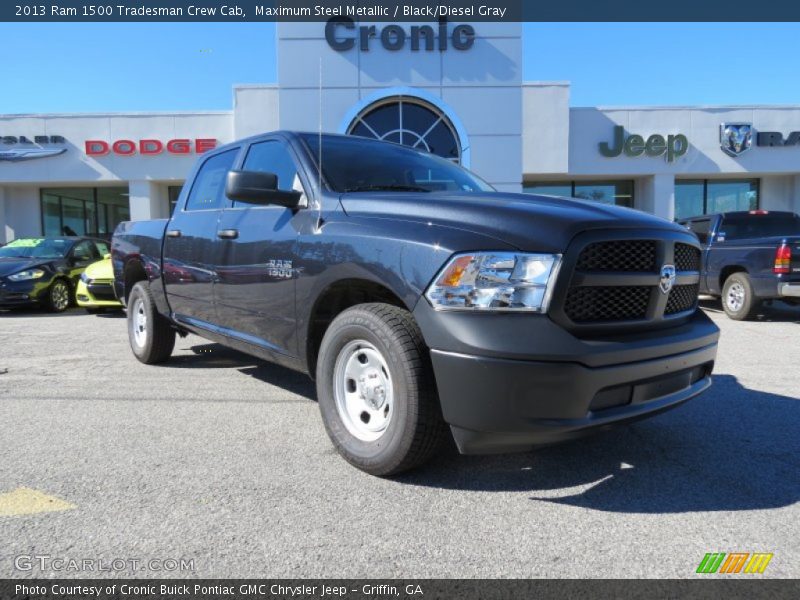 Maximum Steel Metallic / Black/Diesel Gray 2013 Ram 1500 Tradesman Crew Cab