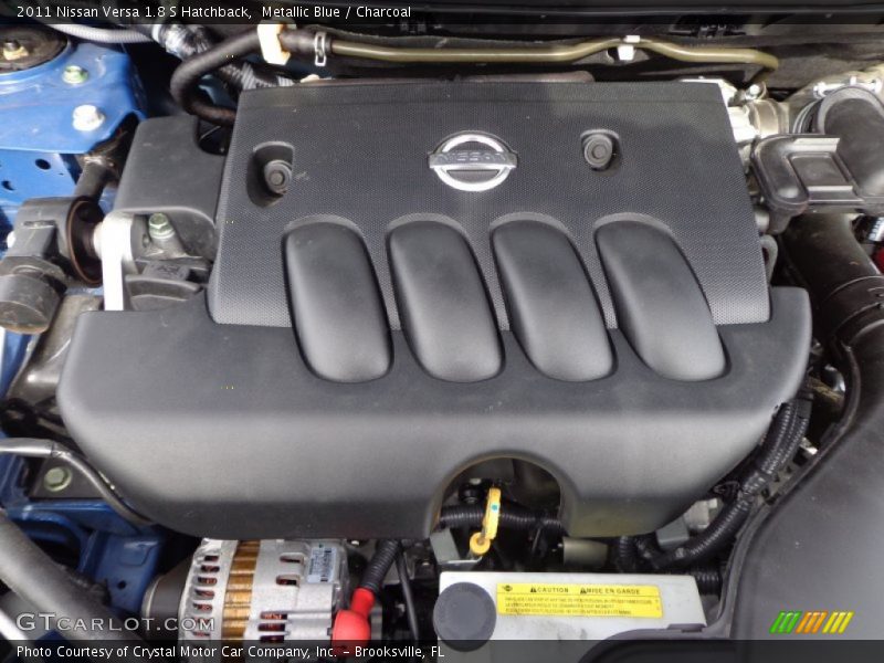 Metallic Blue / Charcoal 2011 Nissan Versa 1.8 S Hatchback