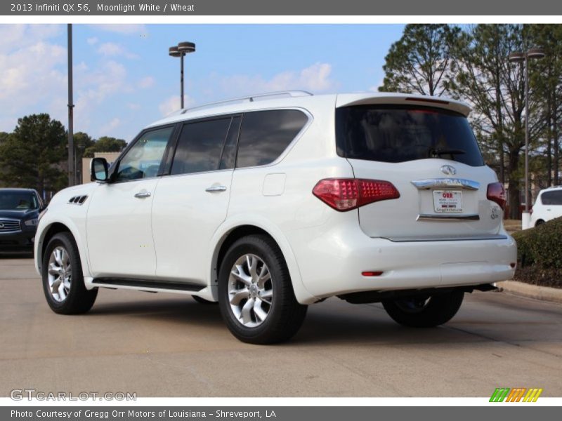 Moonlight White / Wheat 2013 Infiniti QX 56