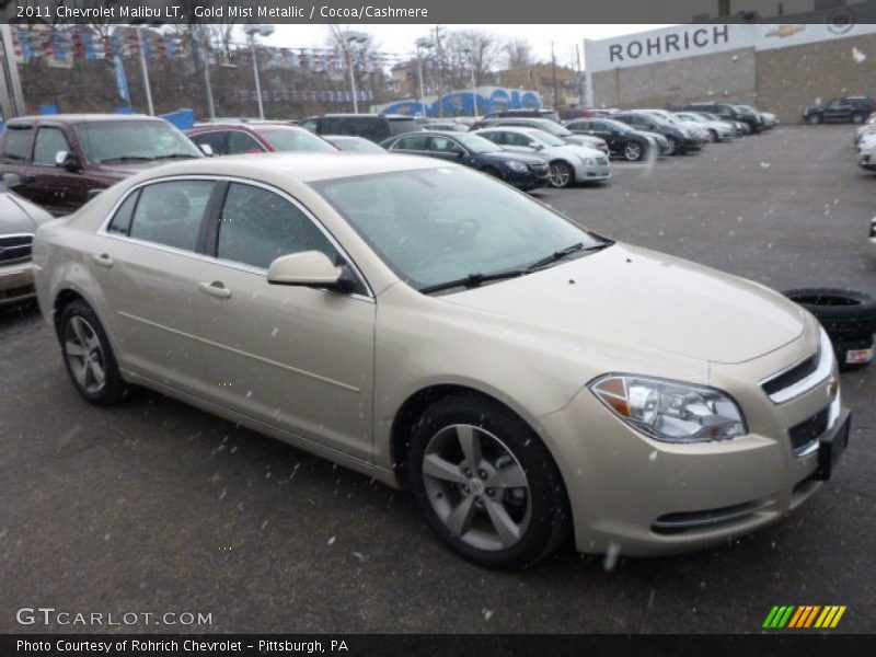 Gold Mist Metallic / Cocoa/Cashmere 2011 Chevrolet Malibu LT