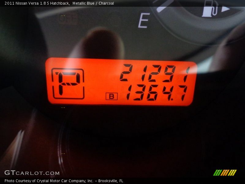 Metallic Blue / Charcoal 2011 Nissan Versa 1.8 S Hatchback