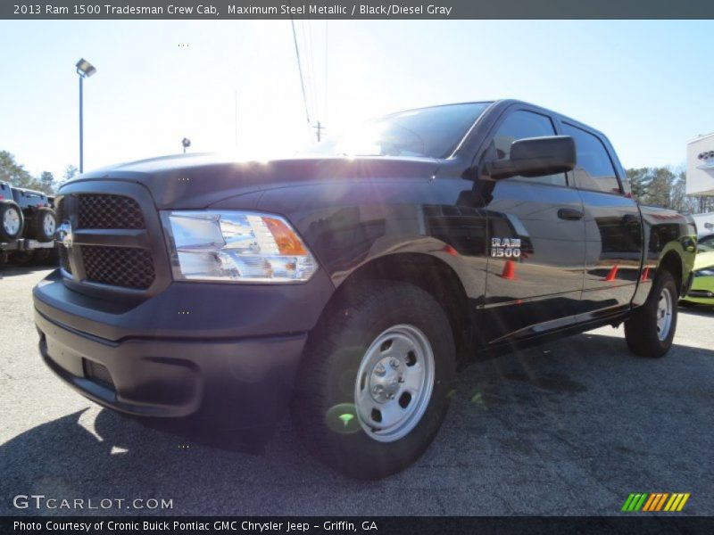 Maximum Steel Metallic / Black/Diesel Gray 2013 Ram 1500 Tradesman Crew Cab