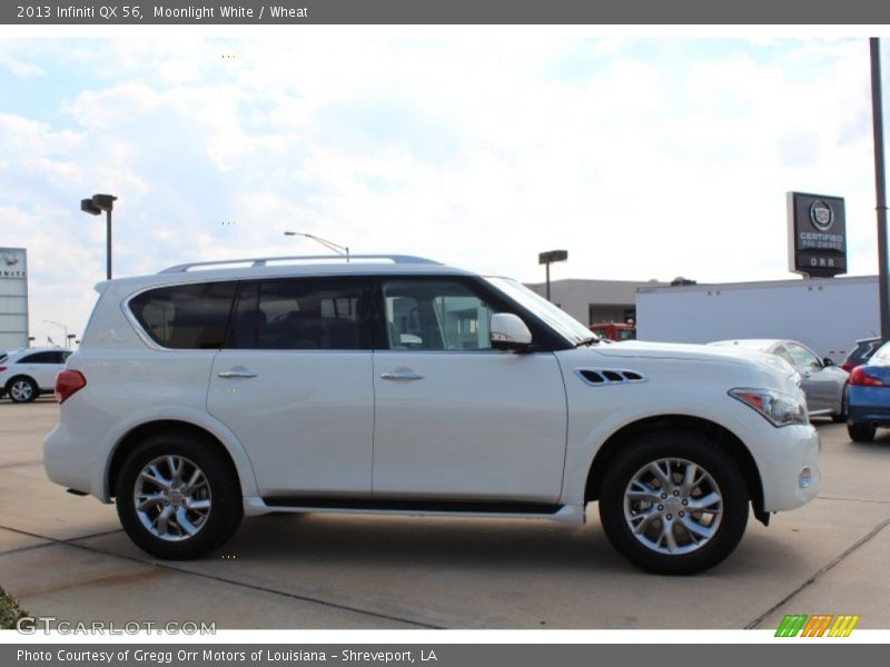 Moonlight White / Wheat 2013 Infiniti QX 56