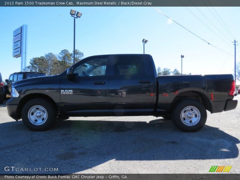 Maximum Steel Metallic / Black/Diesel Gray 2013 Ram 1500 Tradesman Crew Cab