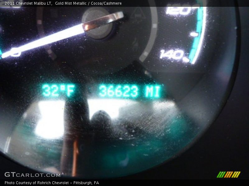 Gold Mist Metallic / Cocoa/Cashmere 2011 Chevrolet Malibu LT