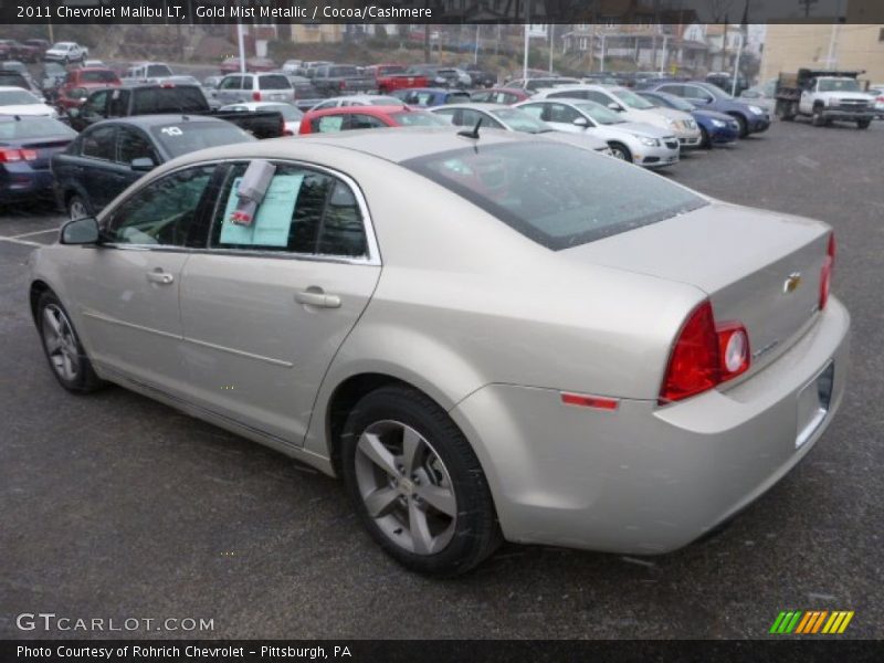 Gold Mist Metallic / Cocoa/Cashmere 2011 Chevrolet Malibu LT
