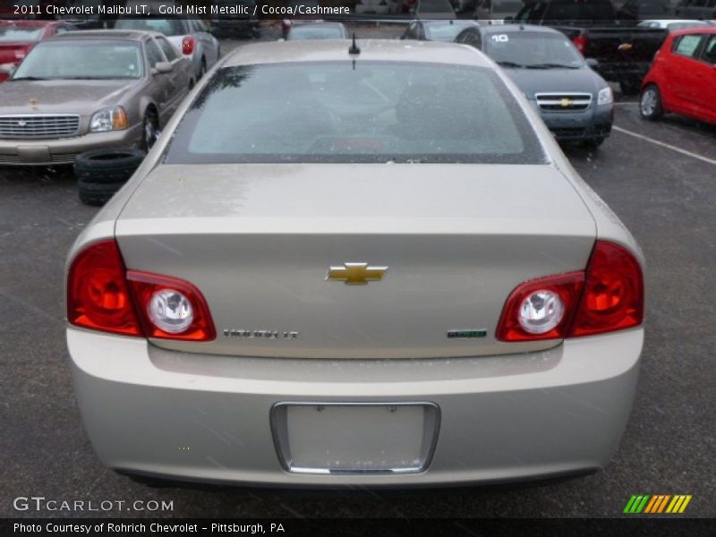 Gold Mist Metallic / Cocoa/Cashmere 2011 Chevrolet Malibu LT