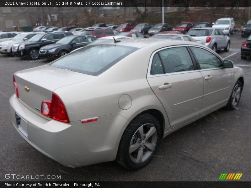 Gold Mist Metallic / Cocoa/Cashmere 2011 Chevrolet Malibu LT