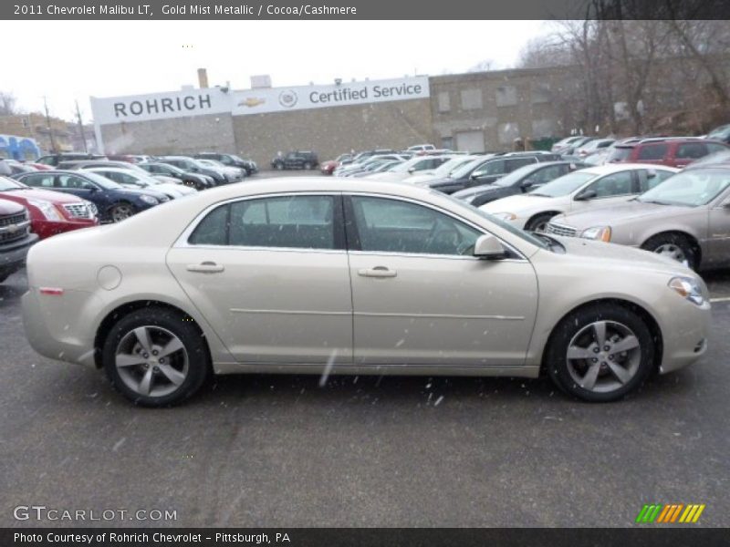 Gold Mist Metallic / Cocoa/Cashmere 2011 Chevrolet Malibu LT