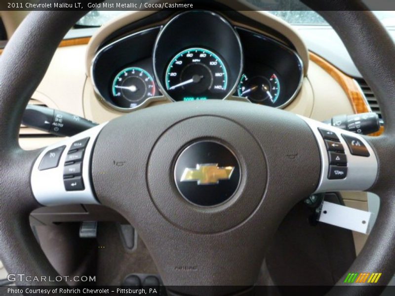 Gold Mist Metallic / Cocoa/Cashmere 2011 Chevrolet Malibu LT