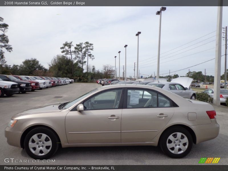 Golden Beige / Beige 2008 Hyundai Sonata GLS