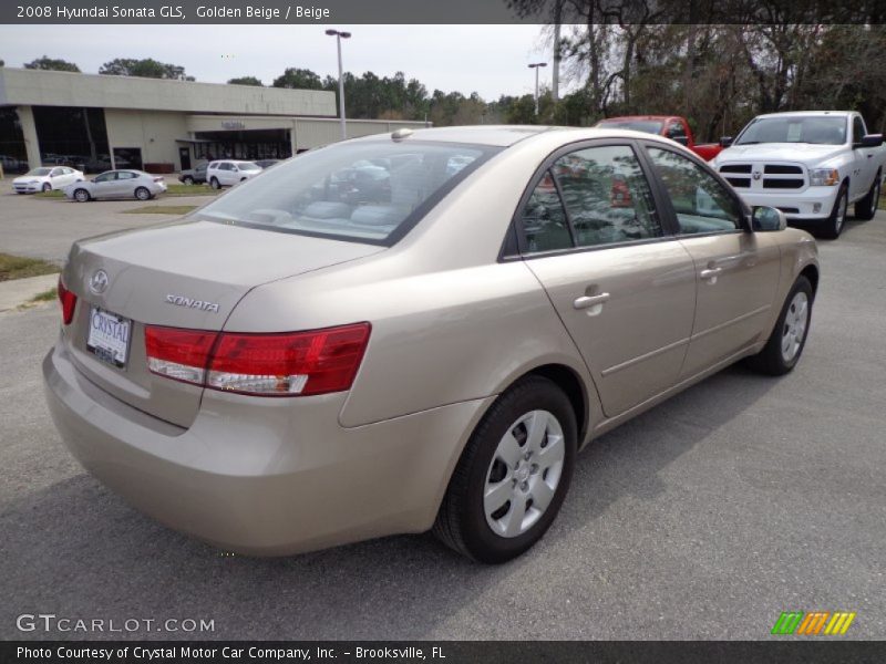 Golden Beige / Beige 2008 Hyundai Sonata GLS
