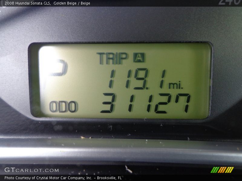 Golden Beige / Beige 2008 Hyundai Sonata GLS