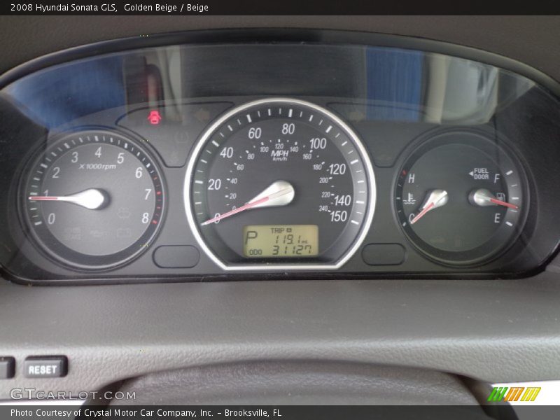  2008 Sonata GLS GLS Gauges