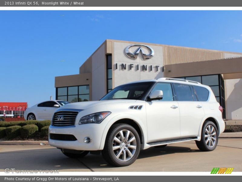 Moonlight White / Wheat 2013 Infiniti QX 56