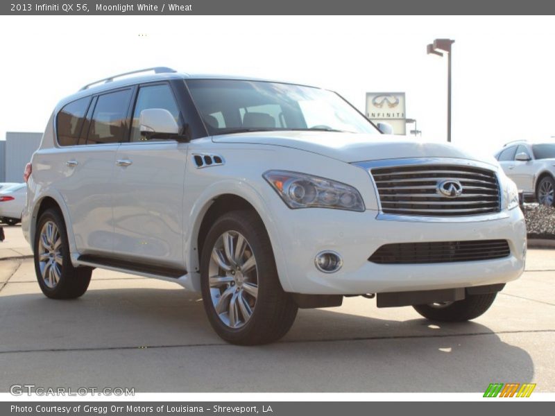 Moonlight White / Wheat 2013 Infiniti QX 56