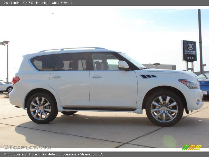 Moonlight White / Wheat 2013 Infiniti QX 56