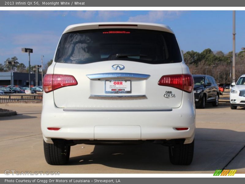 Moonlight White / Wheat 2013 Infiniti QX 56