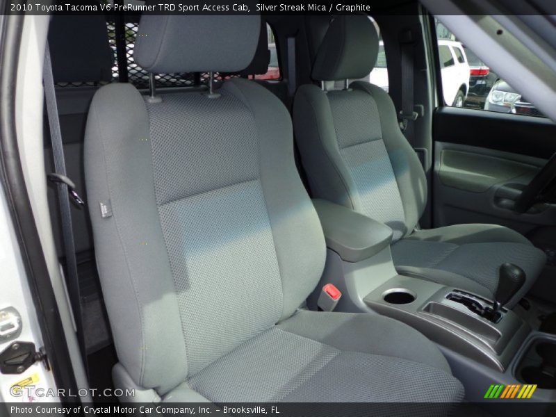 Front Seat of 2010 Tacoma V6 PreRunner TRD Sport Access Cab