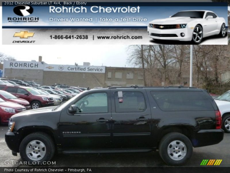 Black / Ebony 2012 Chevrolet Suburban LT 4x4