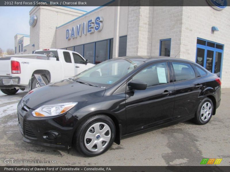 Black / Charcoal Black 2012 Ford Focus S Sedan