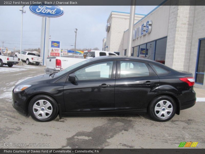 Black / Charcoal Black 2012 Ford Focus S Sedan
