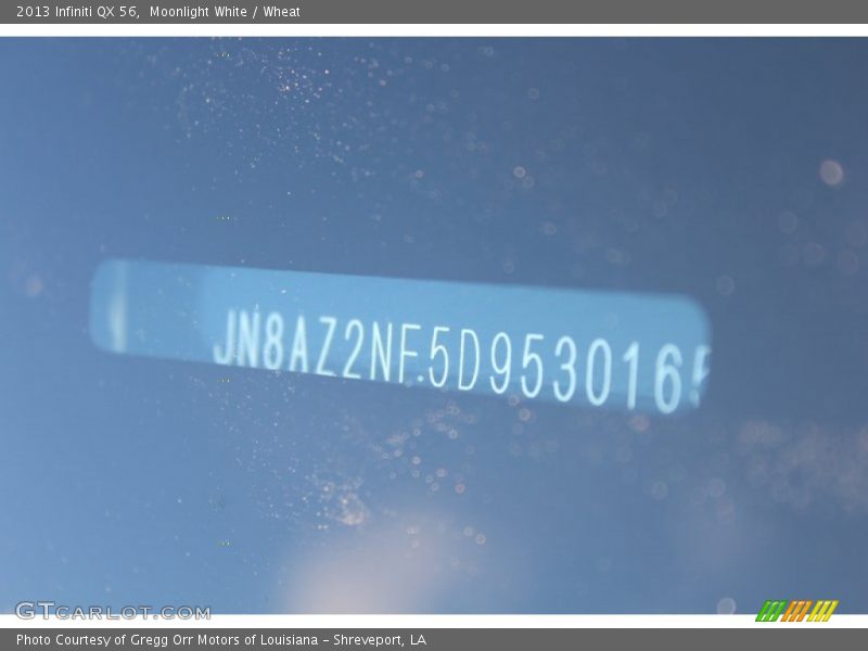 Moonlight White / Wheat 2013 Infiniti QX 56