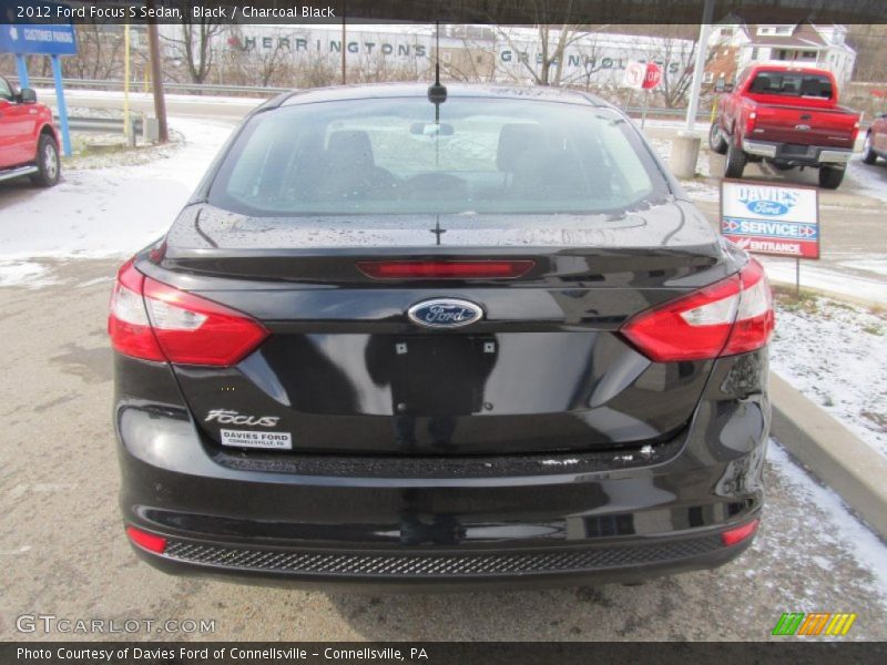 Black / Charcoal Black 2012 Ford Focus S Sedan