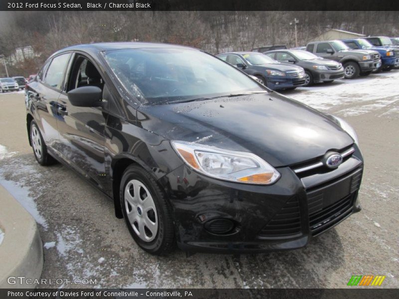Black / Charcoal Black 2012 Ford Focus S Sedan