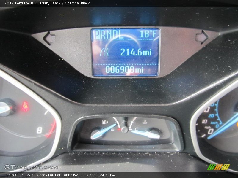 Black / Charcoal Black 2012 Ford Focus S Sedan