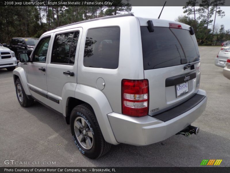 Bright Silver Metallic / Pastel Slate Gray 2008 Jeep Liberty Sport