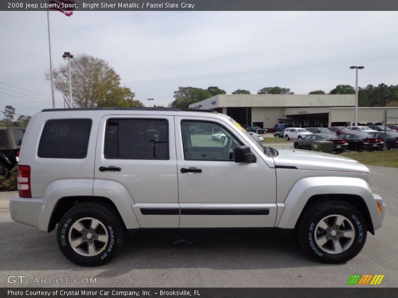 Bright Silver Metallic / Pastel Slate Gray 2008 Jeep Liberty Sport